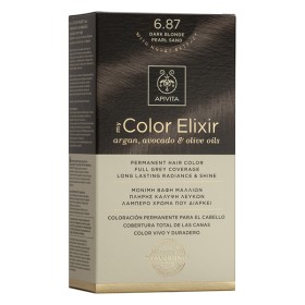 APIVITA My Color Elixir Νο 6.87 Βαφή Μαλλιών Μόνιμη Ξανθό Σκούρο Περλέ Μπεζ