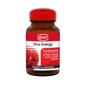 Lanes Xtra Energy Πολυβιταμίνες για Ενέργεια Τόνωση και Πνευματική Διαύγεια 30tabs