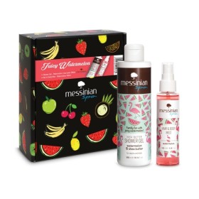 Messinian Spa Πακέτο Juicy Watermelon Shower Gel Αφόλουτρο, 300ml & Hair & Body Mist Αρωματικό Σπρέι Για Μαλλιά & Σώμα, 100ml