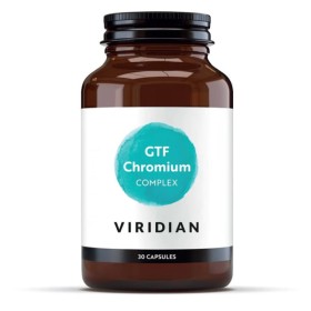 Viridian GTF Chromium Complex Συμπλήρωμα Διατροφής με Χρώμιο για Υποστήριξη Μεταβολισμού & Ρύθμιση Γλυκόζης 30 Κάψουλες