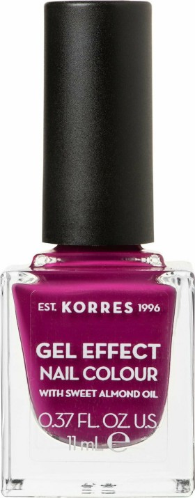 KORRES Gel Effect Nail Colour No.72 Cherry Brandy Rose Βερνίκι Νυχιών, 11ml