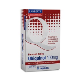LAMBERTS Ubiquinol 100mg Συμπλήρωμα Διατροφής σε Ενεργή Μορφή του Συνενζύμου Q10 (ουμπικινόνη), 60caps 8535-60