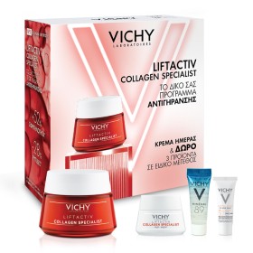 Vichy Liftactiv Collagen Specialst Κρέμα Προσώπου 50ml & Δωρο Κρέμα Νύχτας 15ml, Booster 4ml & Αντηλιακό κατά της Φωτογήρανσης 3ml