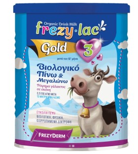 Frezyderm Frezylac Gold 3, Ρόφημα Βιολογικού Αγελαδινού Γάλακτος σε σκόνη από τον 12 μήνα 400gr