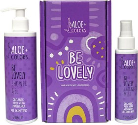 ALOE+ COLORS Be Lovely Πακέτο Hair & Body Mist Ενυδατικό Σπρέι Σώματος & Μαλλιών, 100ml + Shower Gel Αφρόλουτρο, 250ml