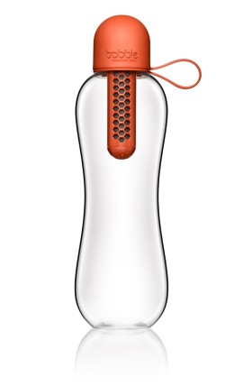Bobble Μπουκάλι Νερού Infuse Με Φίλτρο Ενεργού Άνθρακα Πορτοκαλί, 590ml