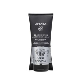Apivita Πακέτο Black Detox Cleansing Jelly 2x150ml