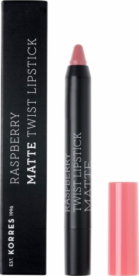 KORRES Raspberry Matte Twist Lipstick Dusty Pink 1.5g