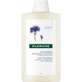 KLORANE Centaury Shampoo, Σαμπουάν με εκχύλισμα Κενταυρίδας κατάλληλο για Γκρίζα ή Λευκά Μαλλιά, 400ml