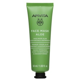 Apivita Face Mask With Aloe Μάσκα Προσώπου Για Ενυδάτωση Με Αλόη, 50ml