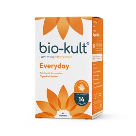 BIO-KULT Everyday Advanced Φόρμουλα με 14 Στελέχη Προβιοτικών Για Ενίσχυση του Γαστρεντερικού Συστήματος, 60 κάψουλες