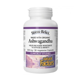 Natural Factors Ashwagandha 600mg 30 Κάψουλες