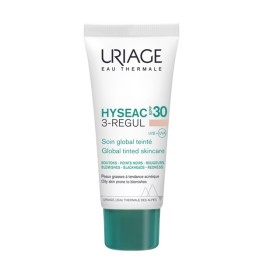 Uriage Hyseac 3 Regul Global Tinted Skin Care SPF30, Ενυδατική Κρέμα Προσώπου με Χρώμα για Λιπαρές & με Τάση Ακμής Επιδερμίδες, 40ml
