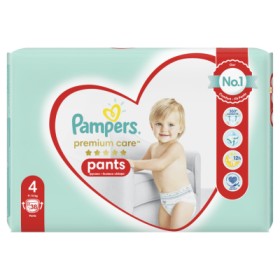 Pampers Premium Care Pants Πάνες Βρακάκι No4 (9-15Kg), 38τμχ