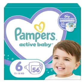 Pampers Active Baby Πάνες Νο6 (13-18 kg) 56 τεμάχια