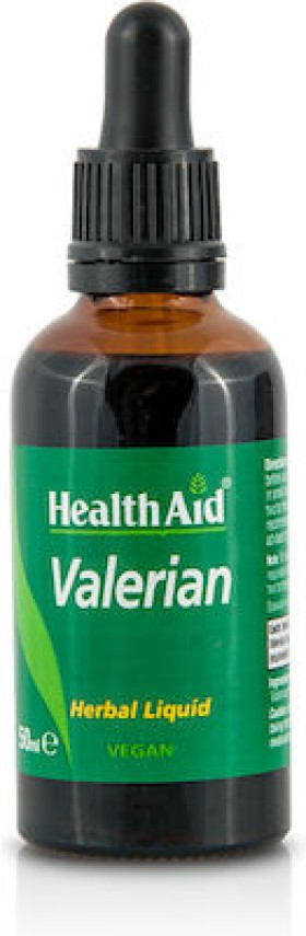 HEALTH AID Valerian Herbal Liquid Βαλεριάνα Σε Σταγόνες Για Την Καταπολέμηση Της Αϋπνίας & Της Συναισθηματικής Κατάπτωσης, 50ml