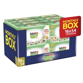 Babylino Sensitive Monthly Box Μωρομάντηλα Χωρίς Άρωμα (16x54τμχ), 864 Τεμάχια