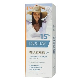 DUCRAY Melascreen UV Creme Legere Spf50+ Dry Touch Λεπτόρρευστη Αντηλιακή Κρέμα Πολύ Υψηλής Προστασίας 40ml