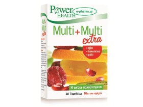 Power Health Πολυβιταμινούχο Συμπλήρωμα Διατροφής Multi+Multi Extra 30Eff. Τabs.