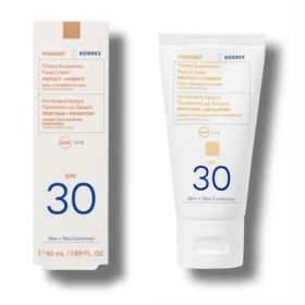 Korres Yoghurt Sunscreen Face Cream Tinted SPF30 Αντηλιακή Κρέμα Προσώπου με Χρώμα 50ml
