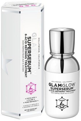 Glamglow Superserum 6-Acid Refining Treatment Μεταξένιος Ορός για Άμεσο Καθαρισμό των Πόρων & Λείανση, 30ml