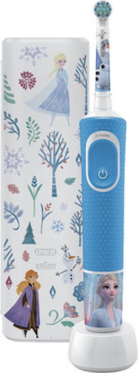 ORAL-B Kids Frozen Special Edition Επαναφορτιζόμενη Ηλεκτρική Οδοντόβουρτσα Extra Soft Για Παιδιά Από 3 Ετών   Δώρο Θήκη Ταξιδιού