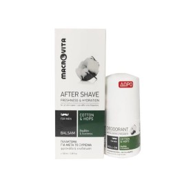Macrovita – Πακέτο Προσφοράς After Shave Γαλάκτωμα για Μετά το Ξύρισμα 100ml & Δώρο Deodorant Roll on Αποσμητικό για Άνδρες 50ml