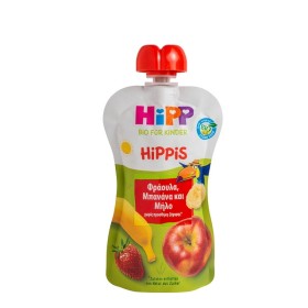 HIPP Hippis Φρουτοπολτός Με Φράουλα, Μπανάνα & Μήλο, 100gr