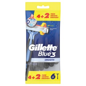 Gillette Blue 3 Ξυραφάκια μιας Xρήσης, (4+2 ΔΩΡΟ) τεμάχια