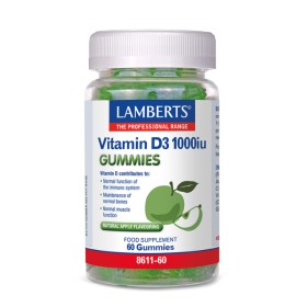 Lamberts Vitamin D3 1000iu Gummies Γεύση Μήλου 60 Ζελεδάκια 8611-60