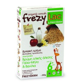 Frezyderm Frezylac Βρεφική Κρέμα Βρώμης Ολικής Άλεσης με Γάλα, Μήλο & Βανίλια, 200 gr