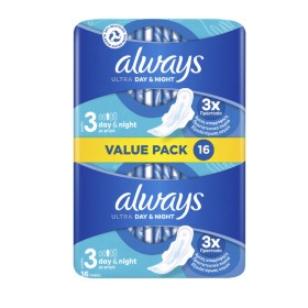 Always Ultra Day & Night Σερβιέτες με Φτερά No.3 16τμχ