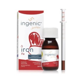Ingenic Junior Iron, Πόσιμο Διάλυμα Σιδήρου Για Βρέφη & Παιδιά, 50ml