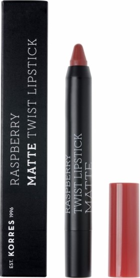 KORRES Raspberry Matte Twist Lipstick Ruby Red 1.5g