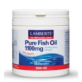 Lamberts Pure Fish Oil 1100mg Ωμέγα 3 Ιχθυέλαιο 120 Κάψουλες 8508-120