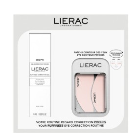 Lierac Diopti Πακέτο Puffiness Correction Gel 15ml & Eye Contour Patches 1 Ζευγάρι