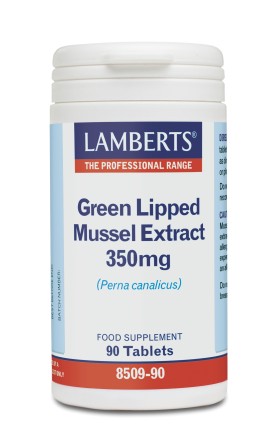 LAMBERTS Green Lipped Mussel 350mg Φυσικό Εκχύλισμα Πρασινόχειλου Μυδιού 90 κάψουλες 8509-90