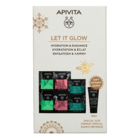 Apivita Πακέτο Let It Glow Set Μάσκες 3x16ml & Black Detox Gel 15ml