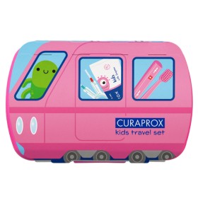 Curaprox Kids Travel Set Πακέτο Στοματικής Υγιεινής σε Ροζ Χρώμα 1 Τεμάχιο