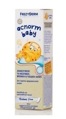 Frezyderm Acnorm Baby Cream, Απαλή Κρέμα για τη Νεογνική, Βρεφική & Παιδική Ακμή, 40ml