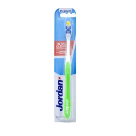 Jordan Total Clean Medium Οδοντόβουρτσα Μέτρια Πράσινη 1τμχ