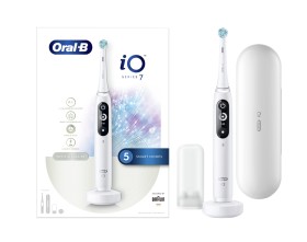 Oral-B Ηλεκτρική Οδοντόβουρτσα iO Series 7 White Alabaster Νέας Τεχνολογίας iO σε Λευκό Χρώμα, 1τμχ