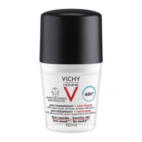 Vichy Homme Deodorant 48h No Trace Roll-on Ανδρικό Αποσμητικό Ενάντια των Σημαδιών, 50ml