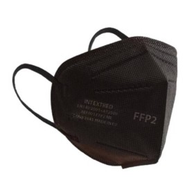 Intextred Μάσκα Προστασίας FFP2 NR Μαύρη 20τμχ