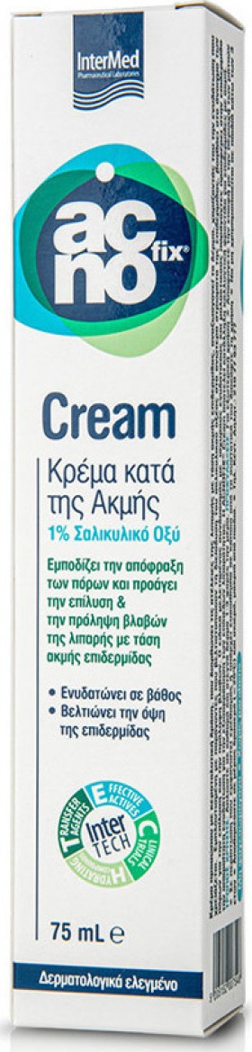INTERMED Acnofix Anti-Acne Cream, Kρέμα Κατά της Ακμής 75ml
