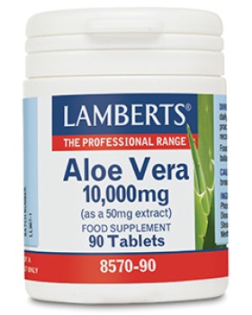 LAMBERTS Aloe Vera 10.000mg, Συμπλήρωμα Διατροφής Με Αλόη Βέρα, 90tabs 8570-90