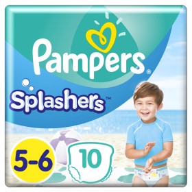 Pampers Splashers No 5-6 (14+ kg) Αδιάβροχες Πάνες-Μαγιό, 10 τεμάχια