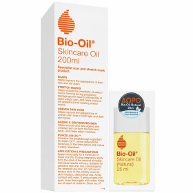 BIO-OIL PurCellin Promo Λάδι Για Ουλές & Ραγάδες 200ml+ Δώρο Natural Έλαιο Για Ουλές & Ραγάδες 25ml