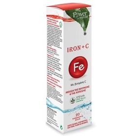 Power of Health Iron + C Συμπλήρωμα Διατροφής με Σίδηρο & Βιταμίνη C, 20 Αναβράζοντα Δισκία