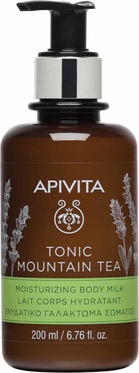APIVITA Tonic Mountain Tea Moisturizing Body Milk, Ενυδατικό Γαλάκτωμα Σώματος 200ml